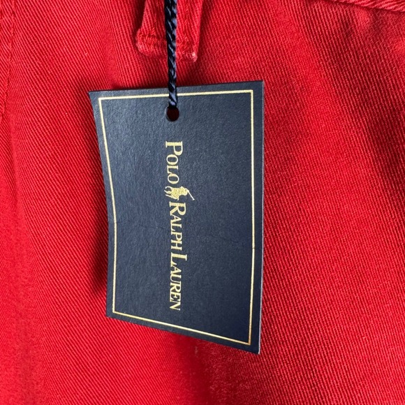 Polo Ralph Lauren Pants Red Cotton Twill Straight Leg Jeans 42x32 4856905 - Picture 9 of 10